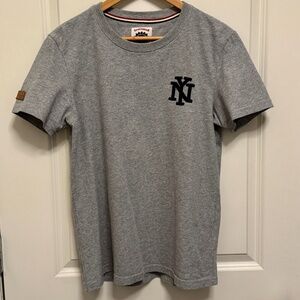 Air & Rainbow NY Yankees T Shirt (US M/Asian L) Premium Thick Embroidered Slim
